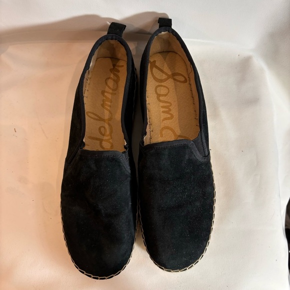 SAM EDELMAN SZ 10 CARRIN Slip On Espadrilles Kid Suede Flats Loafers NEW - Picture 3 of 8
